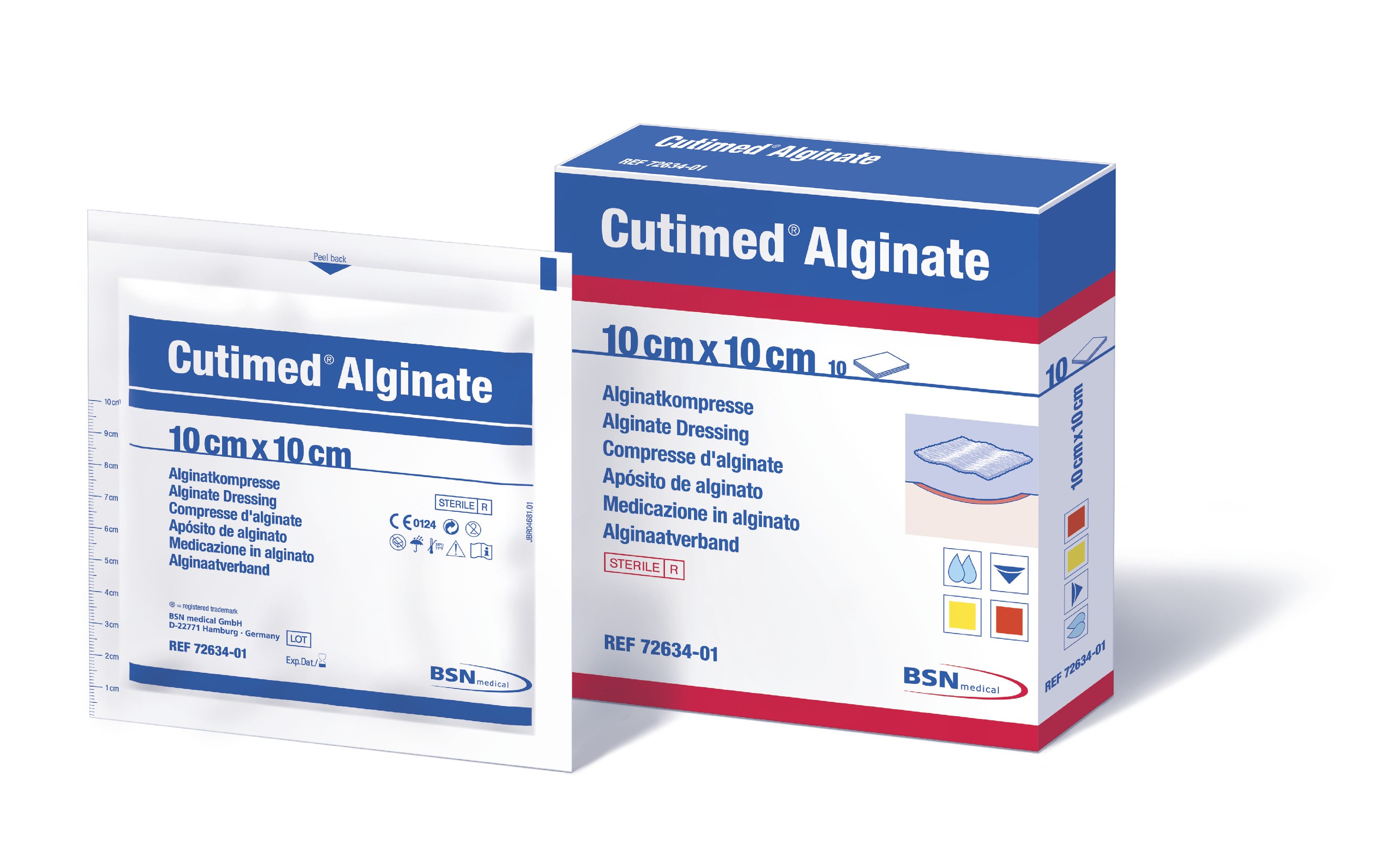 curativo de alginato para controle de exsudato Cutimed<sup>®</sup> Alginate