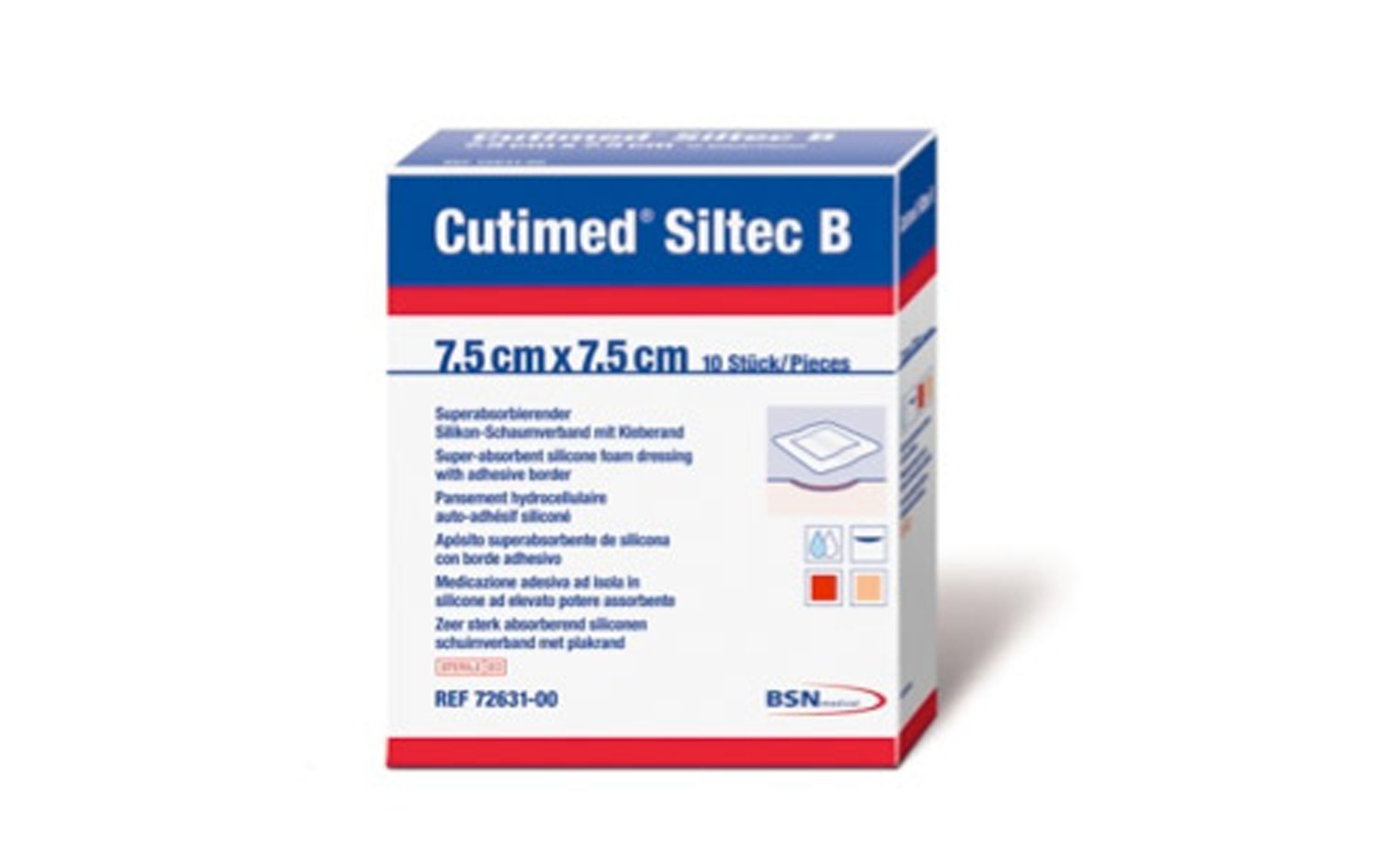 curativo espuma com bordas de silicone Cutimed<sup>®</sup> Siltec B