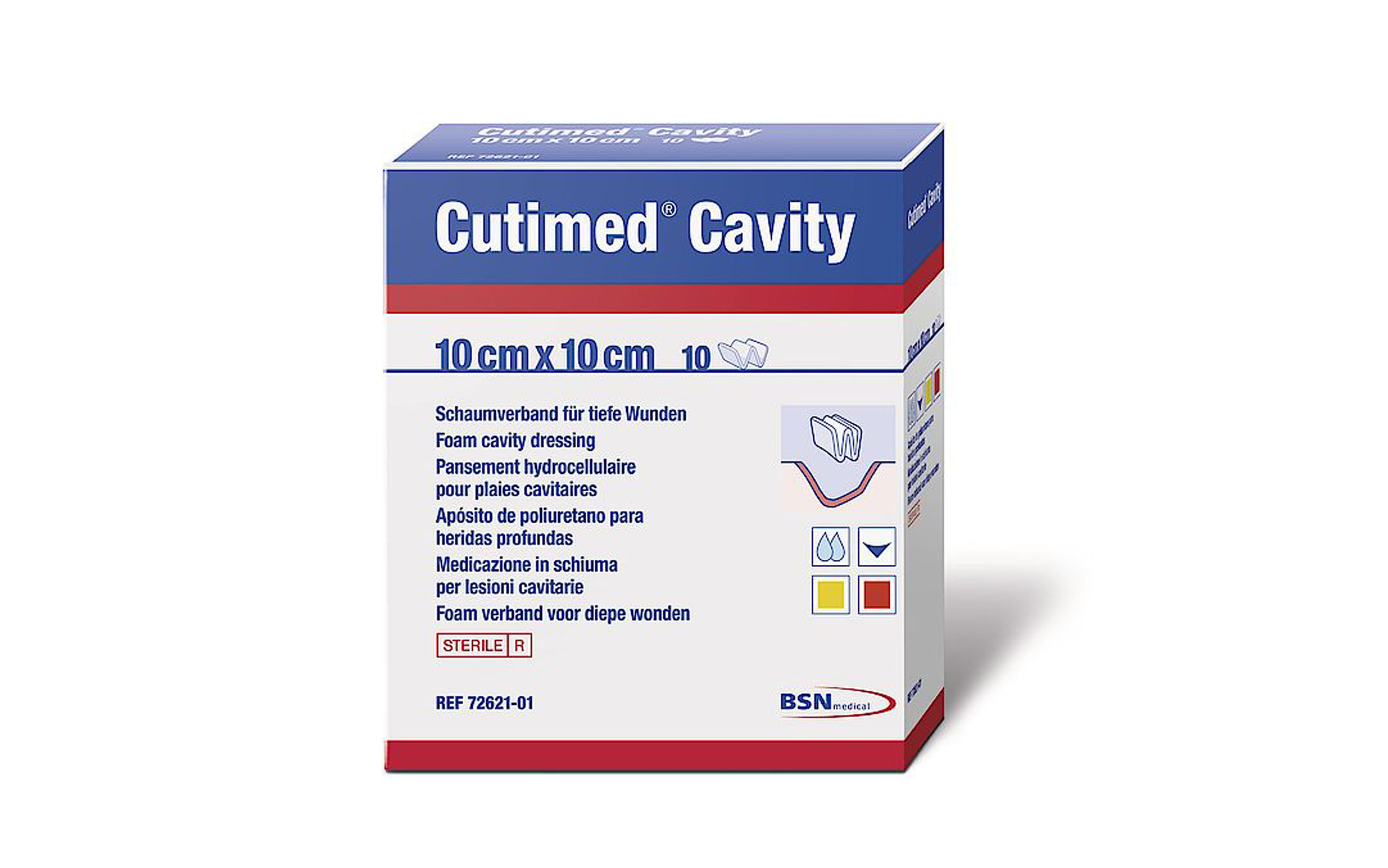 curativo espuma para feridas cavitarias Cutimed<sup>®</sup> Cavity 